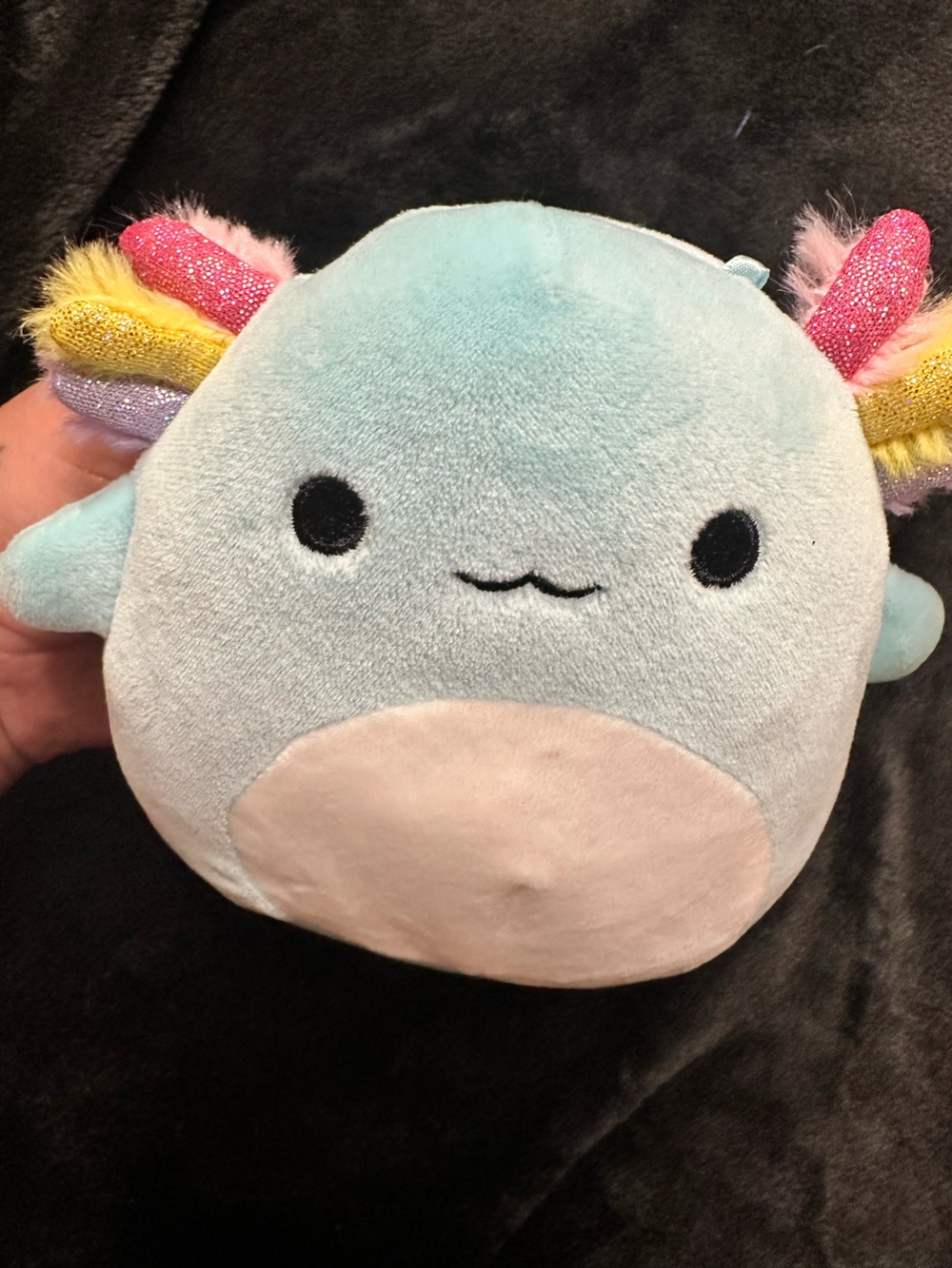 Squishmallows Axolotl Plush Bundle Small  Pink Blue Orange Stuffed Set of 3 - Picture 8 of 9